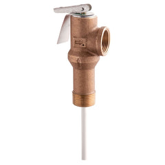 Watts 0066133 3/4 Brass Self Closing Temperature And Pressure Relief Valve 150 psi 210 degree F