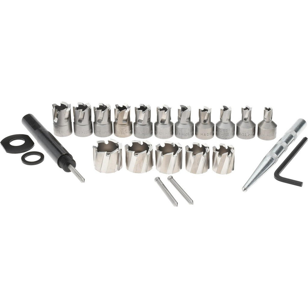 HOUGEN Hougen 11085 Hss Annular Cutter Set 21 Piece 1/4-3/4 in