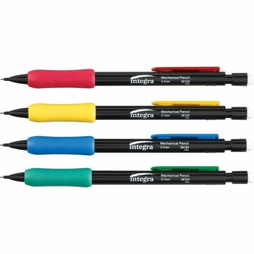 INTEGRA Integra ITA36153 Grip Mechanical Pencil Set 0.7mm 12 Pack