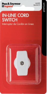 LEGRAND Pass Seymour 410WBPCC5 Inline Cord Switch 6A 125V 5 Pack
