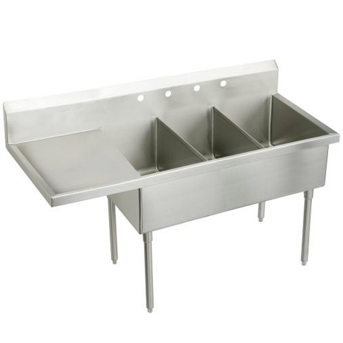 BSC PREFERRED Bsc Preferred SS8354L4 Triple Compartment Scullery Sink