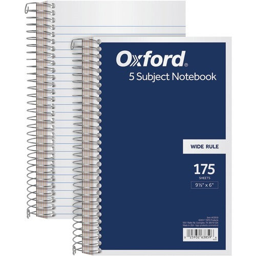 TOPS Tops TOP63859 Five Subject Wirebound Notebook 175 Sheets