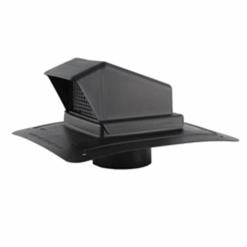 FAMCO BVDS6BK Exhaust Roof Vent With Stem, Round, 5-7/8 in ID x 6 in OD x 14-1/2 in L x 12-3/4 in W