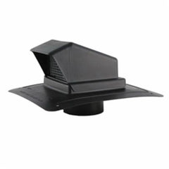 FAMCO BVDS6BK Exhaust Roof Vent With Stem, Round, 5-7/8 in ID x 6 in OD x 14-1/2 in L x 12-3/4 in W