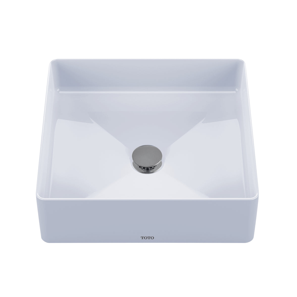 Toto LT574#01 Arvina Square Vessel Fireclay Bathroom Sink Cotton White