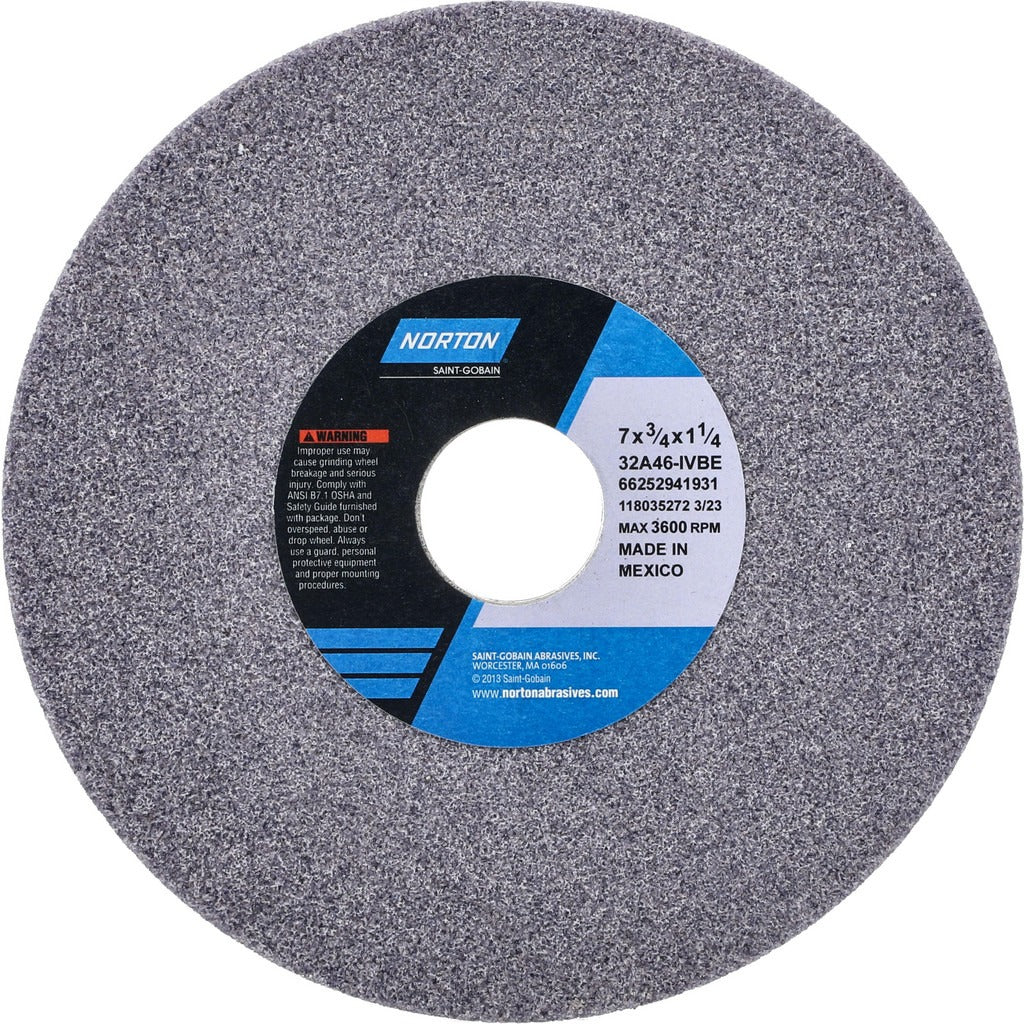 NORTON Norton 66252941931 Surface Grinding Wheel 46 Grit 7 in