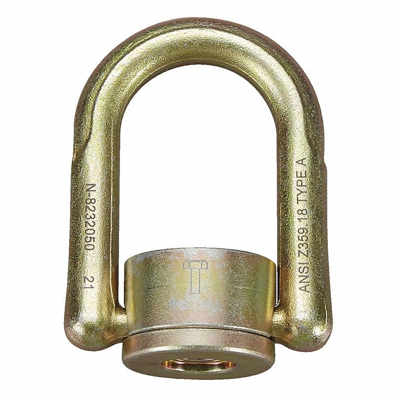 MSA SAFETY Msa Safety 10242705 Swivel D-ring Anchor Fixed Beam Clamp