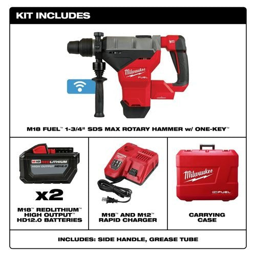 MILWAUKEE Milwaukee 2918-22HD M18 Fuel 1-3/4 inches SDS Max Rotary Hammer 18V (1-3/4 in)