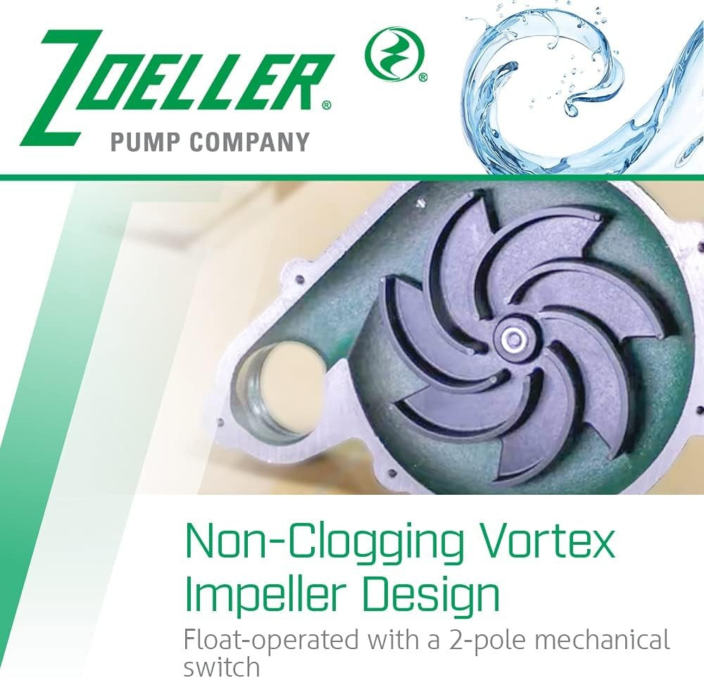 ZOELLER ZOELLER 267-0001 Waste-Mate Sewage Pump 1/2 HP Submersible