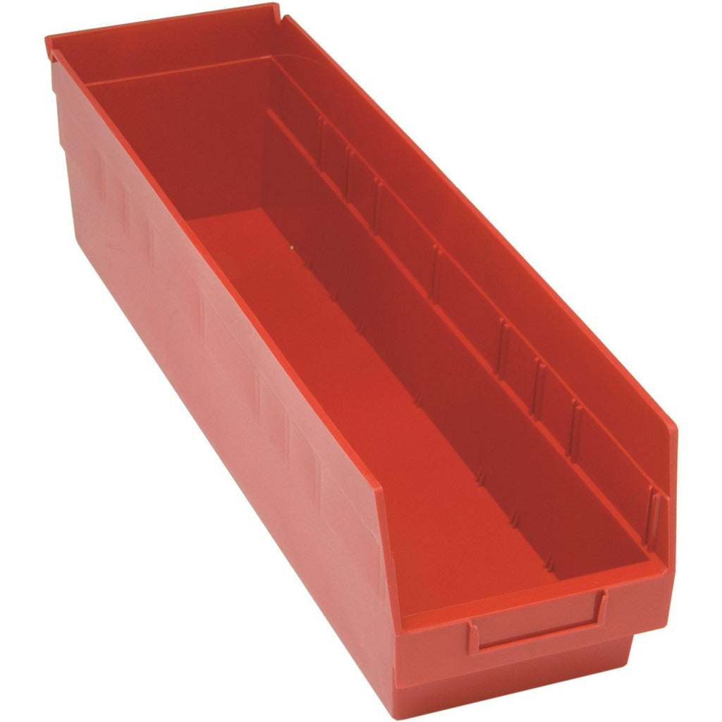 QUANTUM STORAGE SYSTEMS Quantum Storage QSB206RDCS Hopper Shelf Bin Red 8-pack