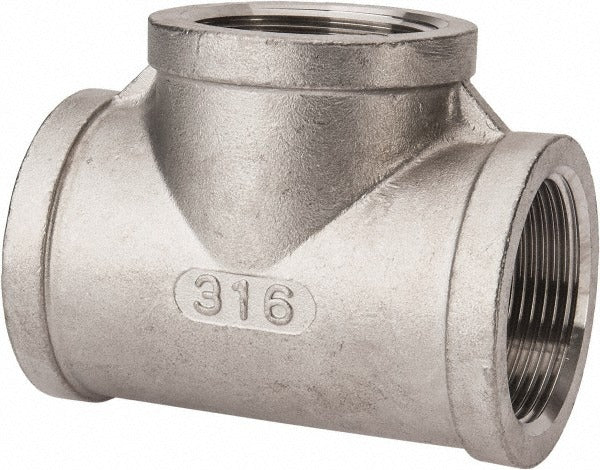 VALUE COLLECTION Value Collection 6TB11/2 Pipe Tee 1-1/2 in 316 Ss Threaded 150 Psi