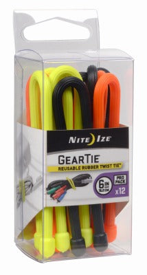 NITE IZE Nite Ize Inc GTPP6-A1-R8 Gear Tie Propack 6 in 12 Pack