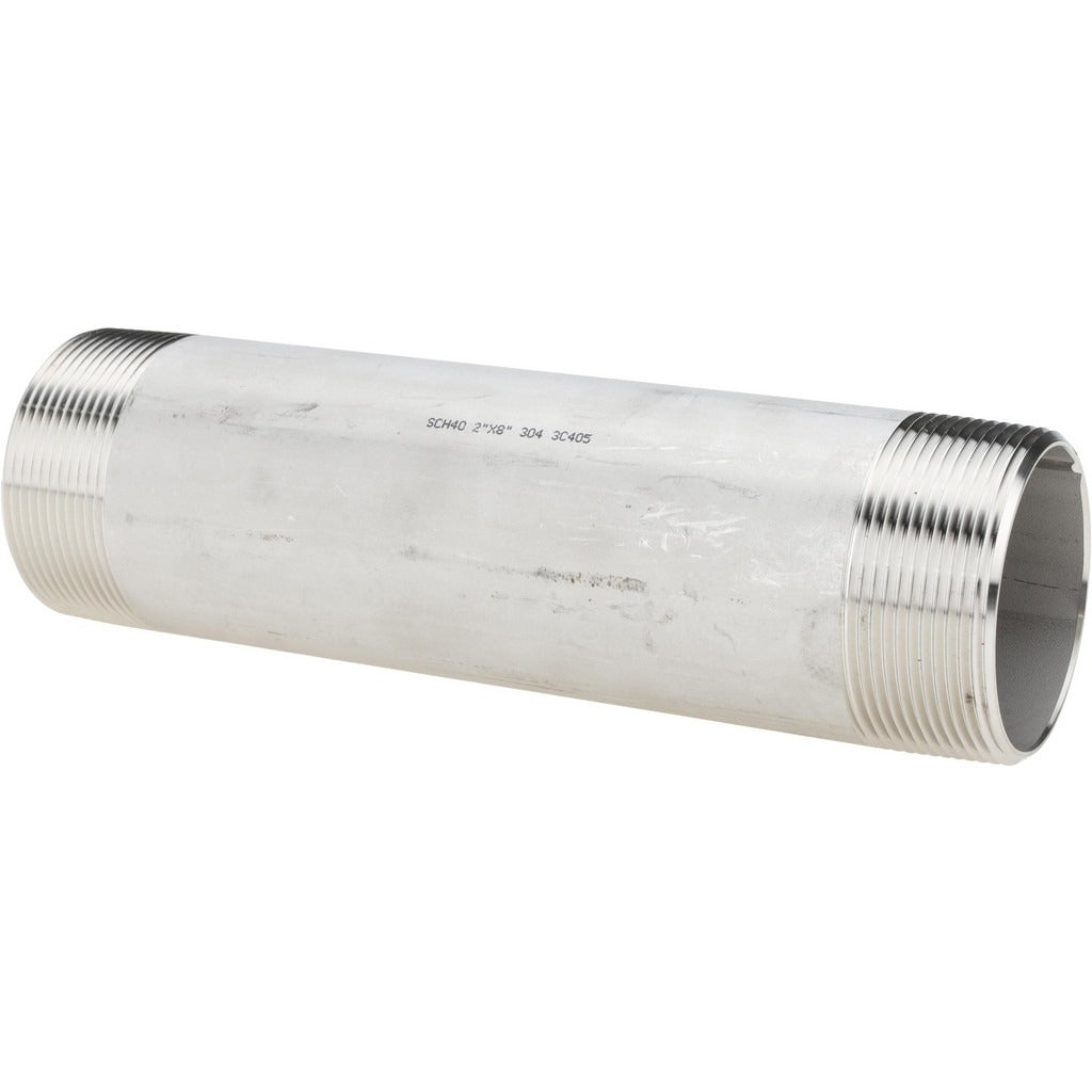 VALUE COLLECTION Value Collection 4BN2X8 Stainless Steel Pipe Nipple Sch 40