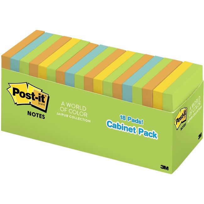 3M 3M MMM65418BRCP Post-it Notes Cabinet Pack (3 x 3, 18/Pack)