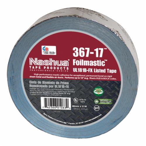 Berry Global 1086866 Nashua 367-17 Foil Sealant Tape, 31 m L x 48 mm W