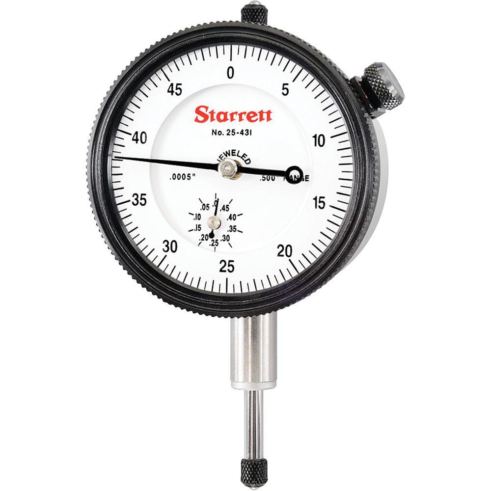 STARRETT Starrett 53292 Dial Drop Indicator 0-0.5 in Lug Back