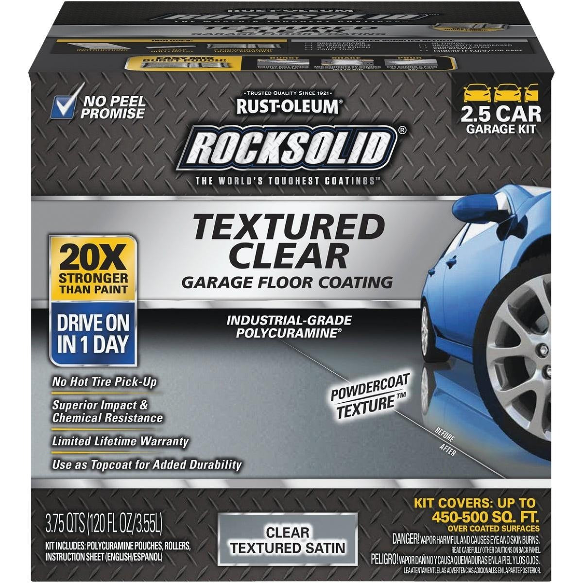 RUST-OLEUM Rust-Oleum 317382 RockSolid Textured Topcoat Floor Coating Kit (120 oz)