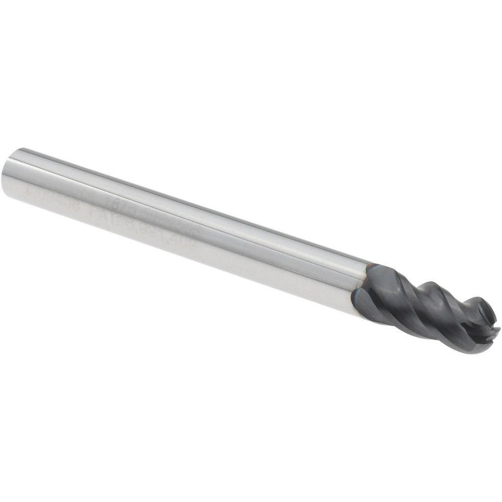 SECO TOOLS Seco 03083825 Ball End Mill 3/16 in 4 Flute Carbide Altin
