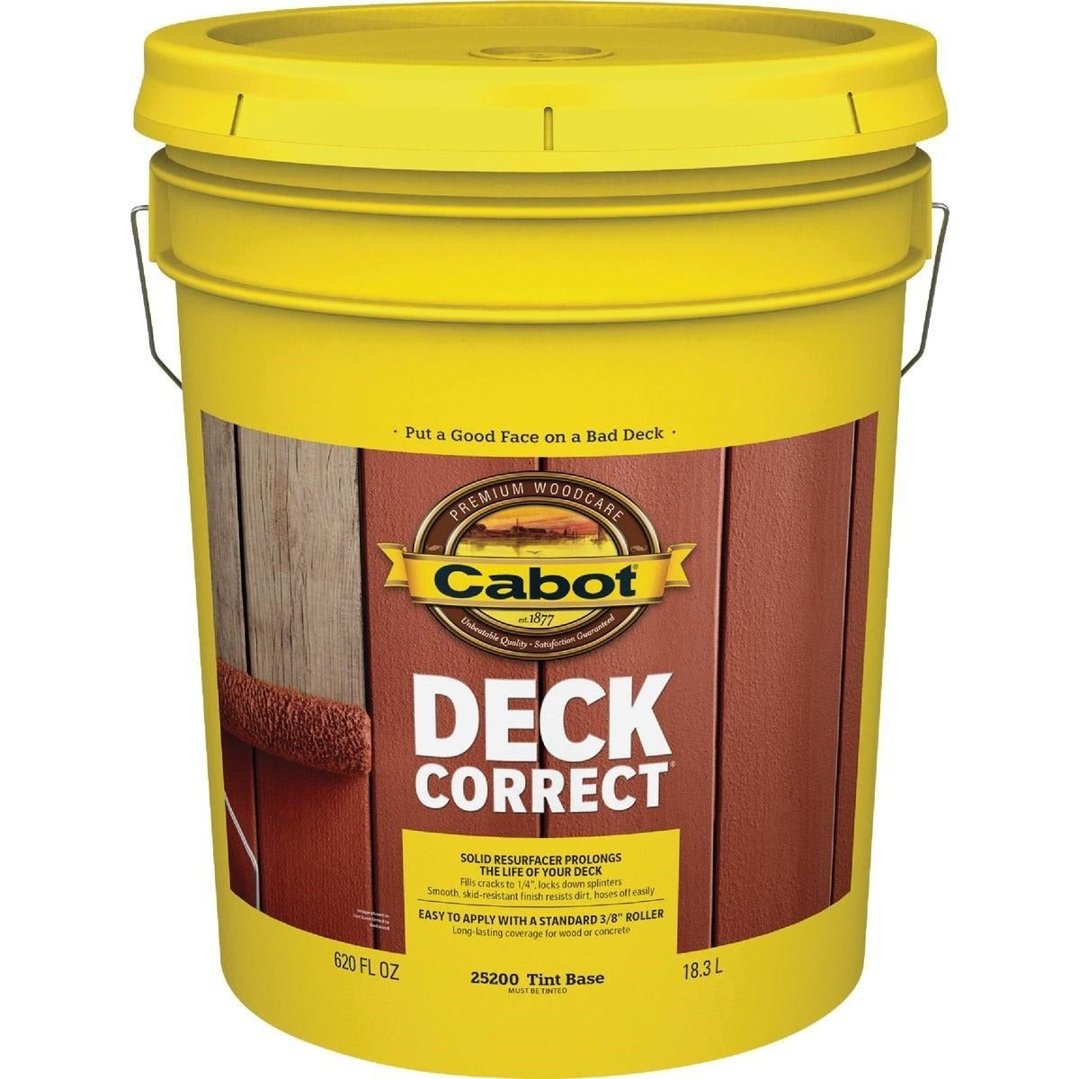 CABOT CABOT 140.0025200.008 DeckCorrect Tint Base Wood Deck Resurfacer 5 Gal