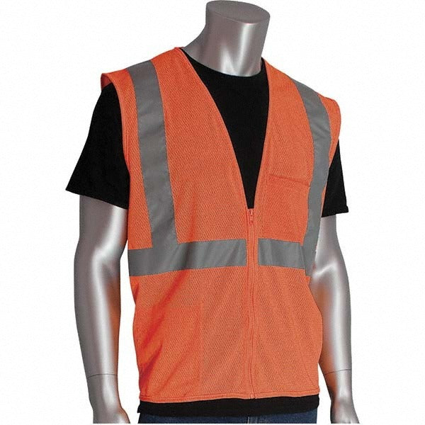 PIP Pip 302-0702Z-OR/M Ansi Class 2 Safety Vest Medium Orange