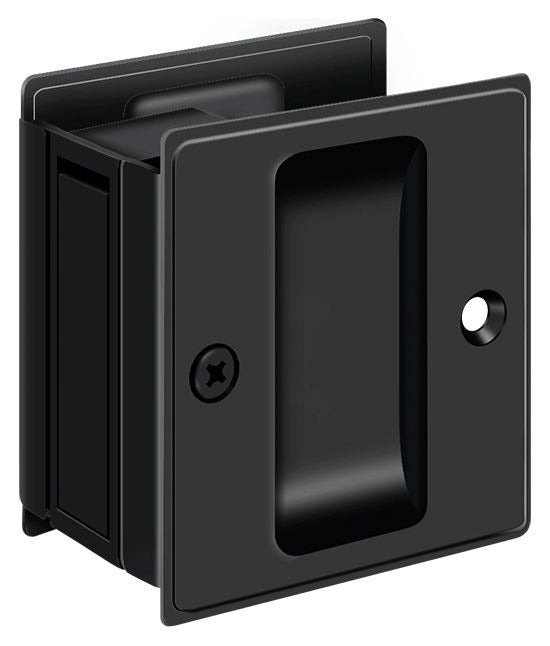 DELTANA Deltana SDP25U19 Pocket Door Lock Passage Black