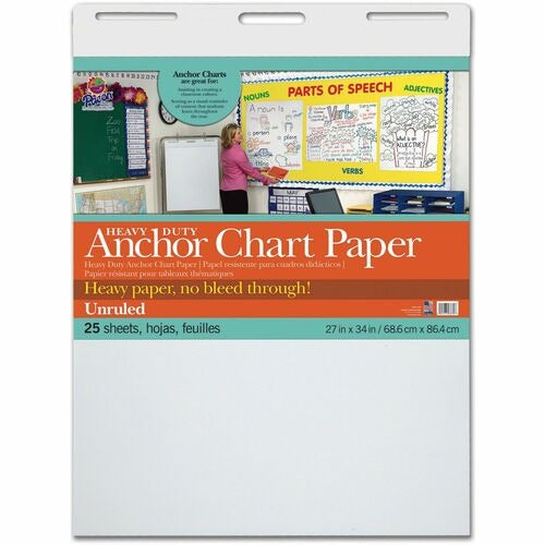 PACON Pacon PAC3370 Anchor Chart Paper 27x34 Unruled 4-pack