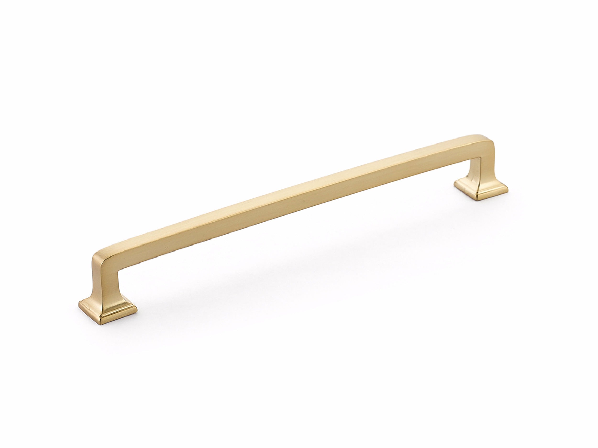 SCHAUB Schaub 536-SSB Cabinet Pull 8in Menlo Park Satin Brass
