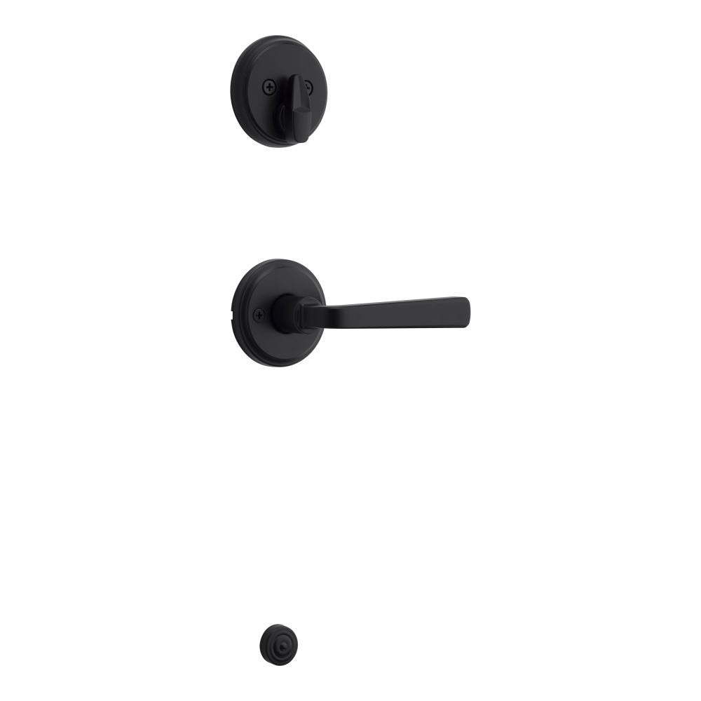 KWIKSET Kwikset 971TDL-514 Trafford Lever Handleset Trim Matte Black