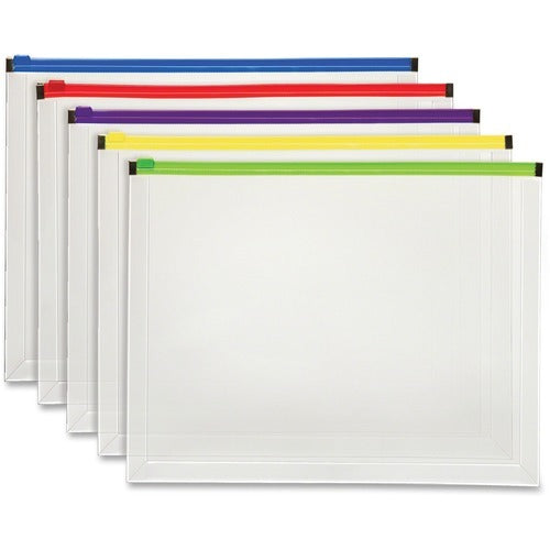 PENDAFLEX Pendaflex PFX85292 Poly Zip Envelope Letter Size 5-pack