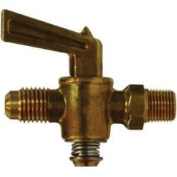 MIDLAND INDUSTRIES Midland Industries 46100 Shut-off Cock 1/4x1/8 Flared X Mip Brass