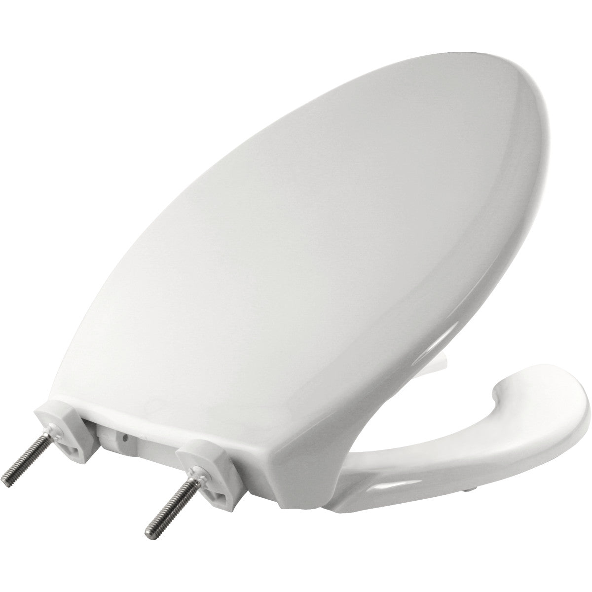 Bemis 7850TDG 000 Elongated Open Front Toilet Seat with Cover in White