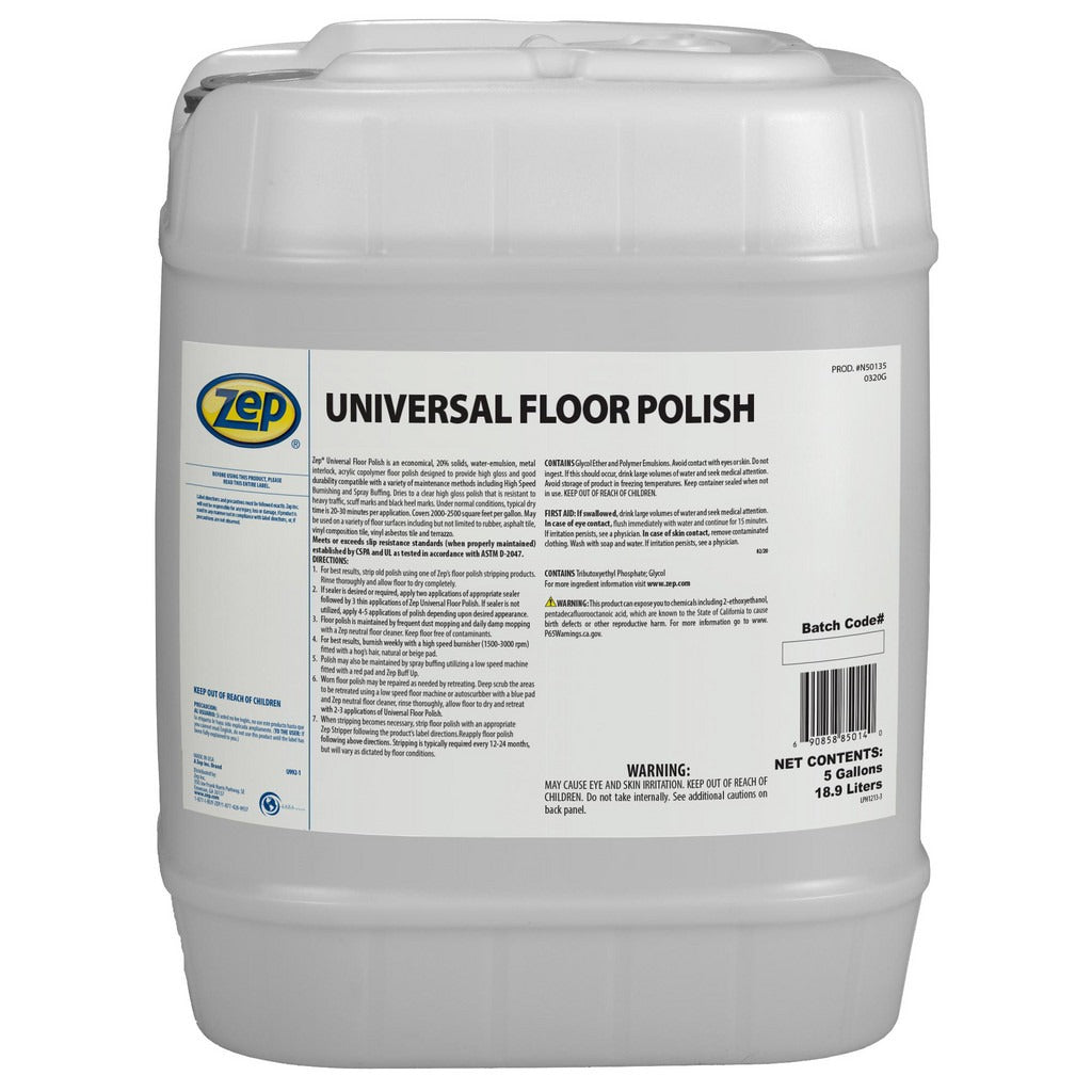 ZEP Zep N50135 Floor Polisher 5 Gallon Pail