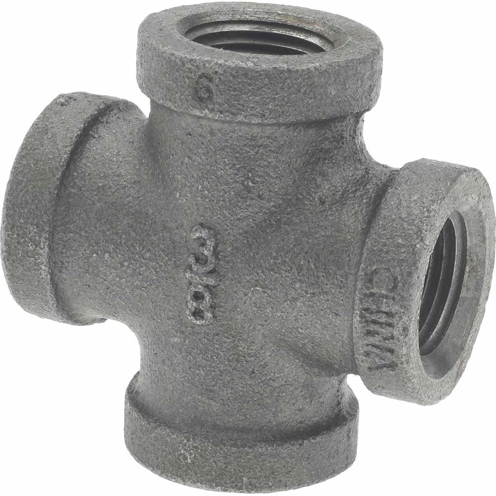B&K MUELLER Bk Mueller 521-002 Black Iron Cross Fitting 3/8 in Threaded