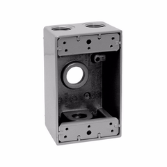 Crouse-Hinds TP7026 Weatherproof Outlet Box 18.0 cu in 2 Deep Replacement MPN