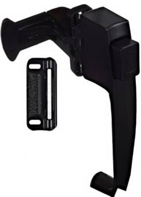 NATIONAL HARDWARE National Mfg N178-350 Push Button Door Latch Satin Black