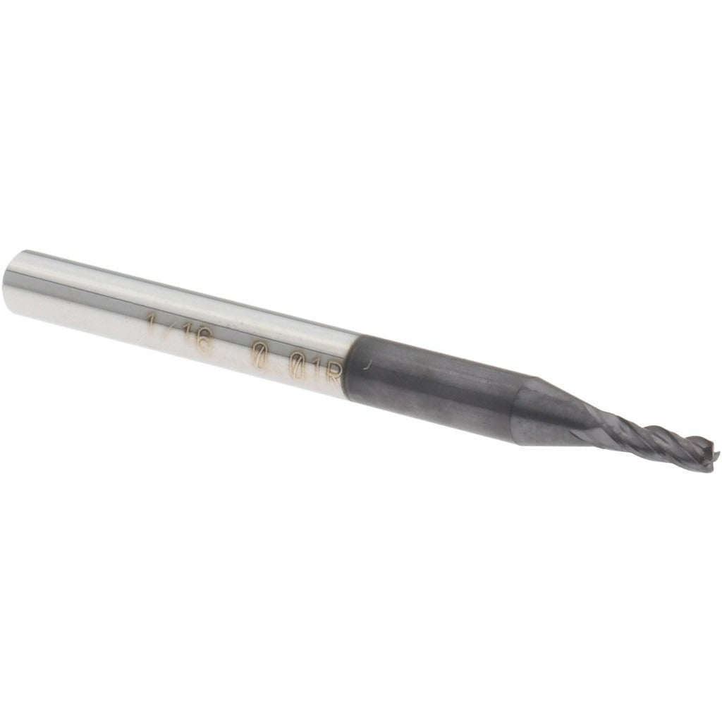 ACCUPRO Accupro 14556005 Corner Radius End Mill 1/16 in 4 Flute