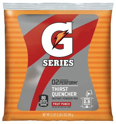 WIX Quaker Foods Beverages 33691 Gatorade Fruit Punch Powder 32 Pack