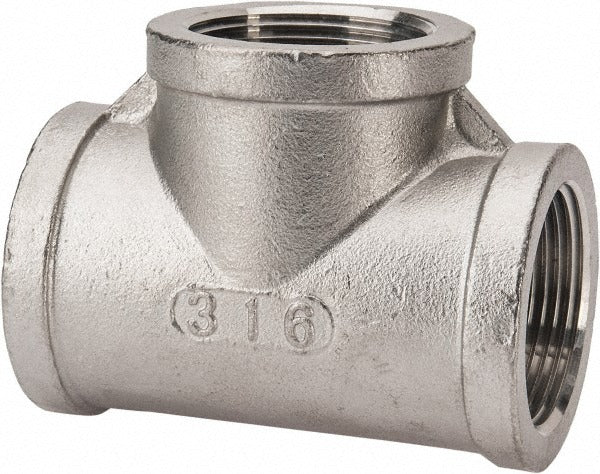 VALUE COLLECTION Value Collection 6TB11/4 Pipe Tee 1-1/4 in 316 Ss Threaded 150 Psi