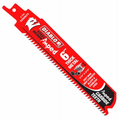 DIABLO Freud DS0608CFA Steel Demon Carbide Recip Saw Blades 5pk