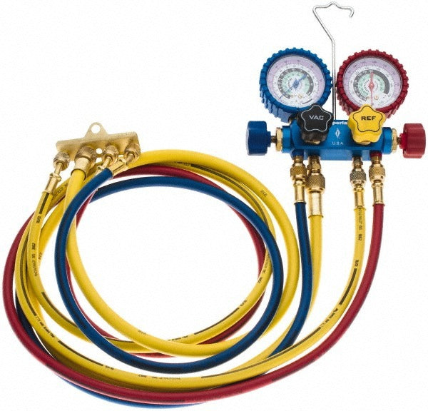 IMPERIAL Imperial 621-C 4 Valve Manifold Gauge Set with Hoses