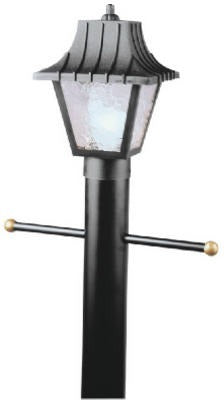 WESTINGHOUSE Westinghouse 66875 Post Top Lantern Square 8 in 60W Black