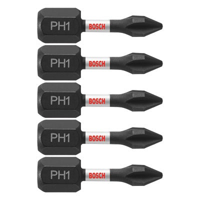 BOSCH Bosch ITPH1105 Phillips 1 Impact Insert Bit 1 in 5 Pack