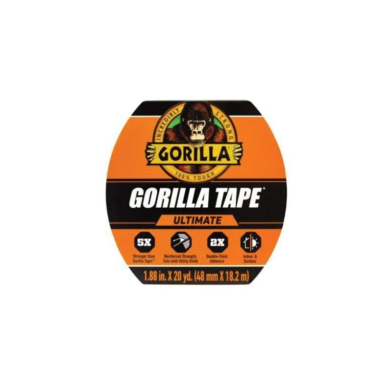 GORILLA GLUE Gorilla Glue 113499 Ultimate Gorilla Tape 1.88 in x 20 yd (3 in core)