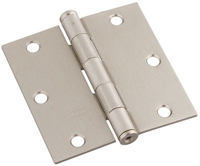 NATIONAL HARDWARE National Mfg N830-326 Satin Nickel Door Hinge 3.5in 3 Pack