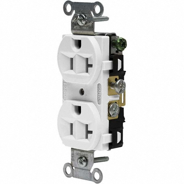 HUBBELL Hubbell CRF20WHI Duplex Receptacle 20A Nema 5-20R White
