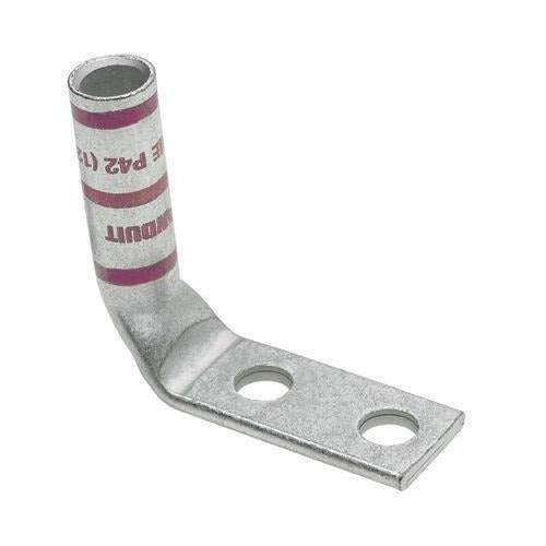 PANDUIT Panduit LCC6-14BWF-L Pan-Lug 2-Hole Compression Lug (6 AWG / 2-Hole / 90 Degree)
