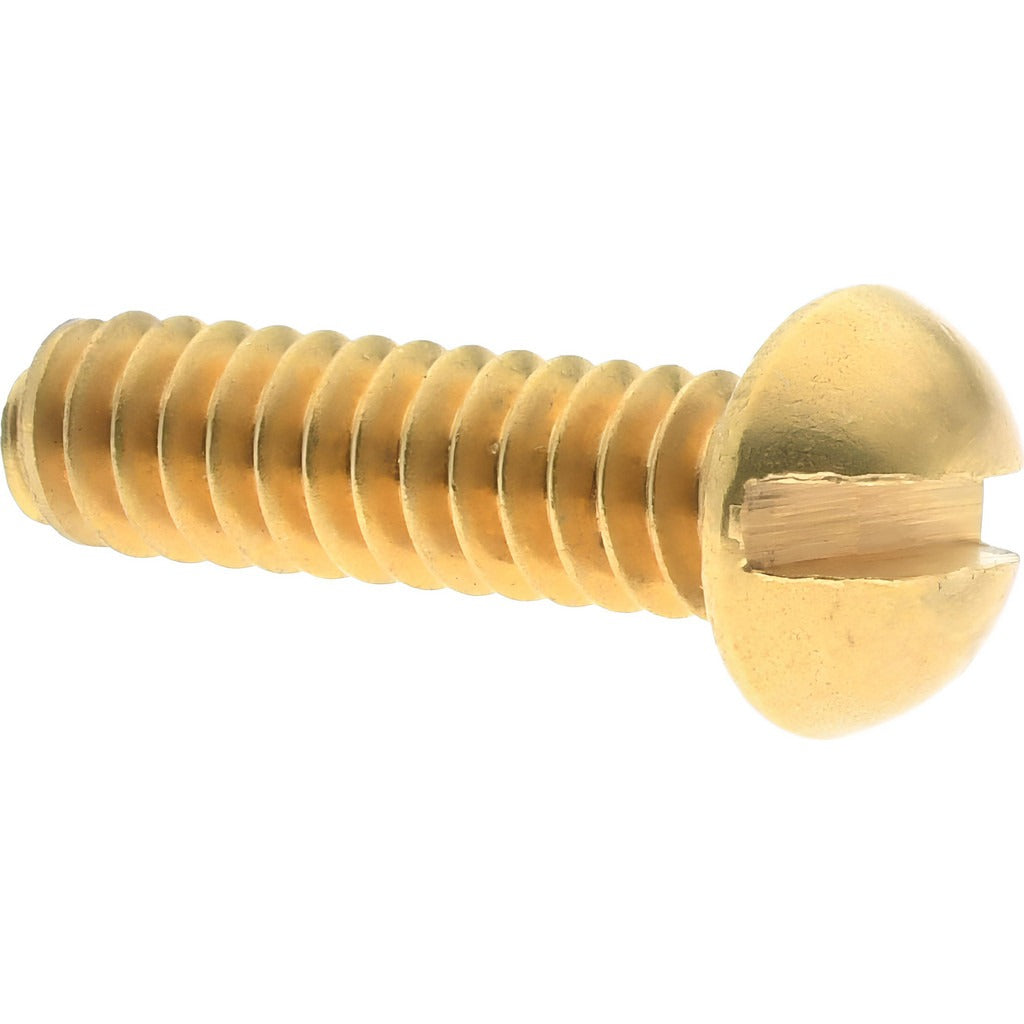 VALUE COLLECTION Value Collection R52000311 6-32 X 0.5 in Round Head Slotted Brass