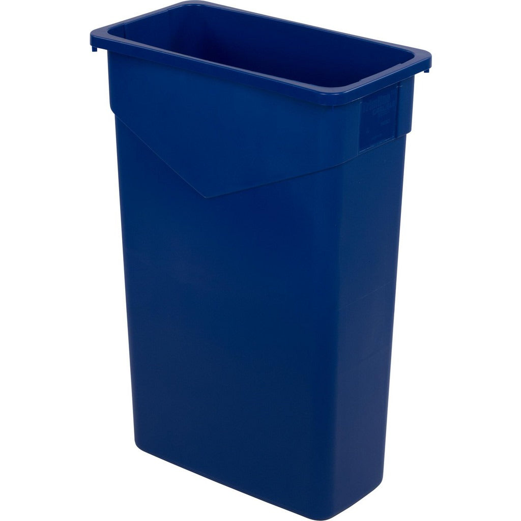 CARLISLE HARDCAST Carlisle 34202314 Rectangular Trash Can 23 Gallon Blue