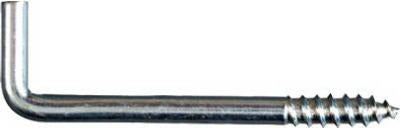 NATIONAL HARDWARE National Mfg N120-402 Square Bend Screw Hook Zinc 6 Pack