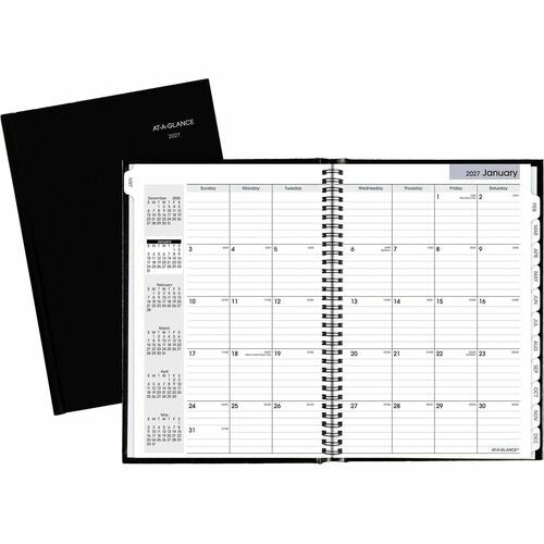 AT-A-GLANCE At-a-glance AAGG470H00 Monthly Planner 14 Month Black Hardcover